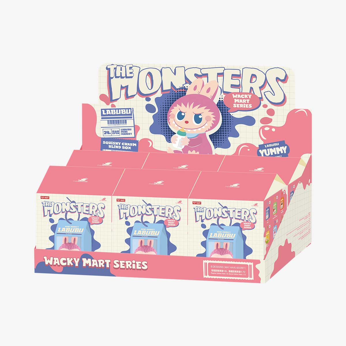 Labubu Popmart The Monsters Wacky Squishy Charm Blind Box