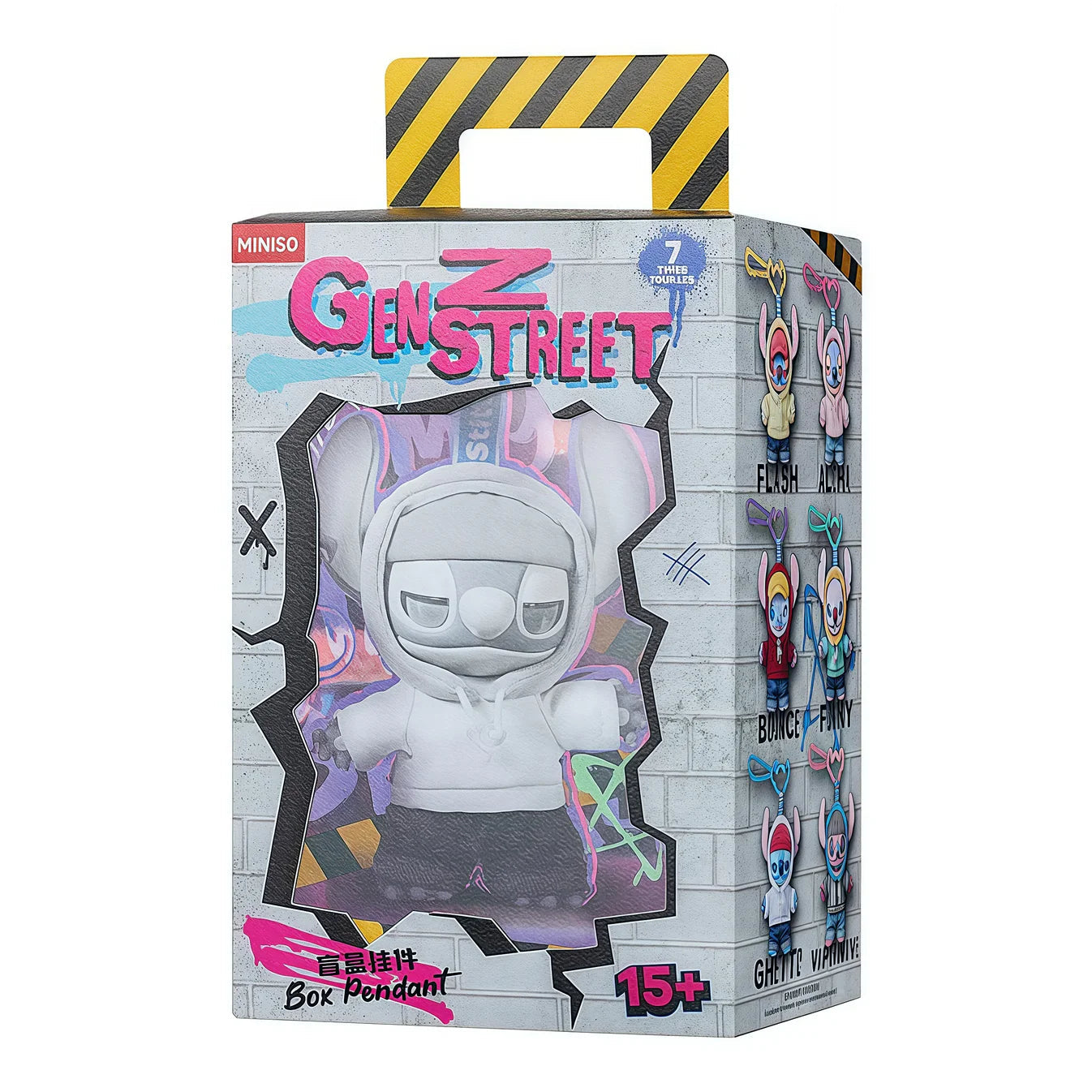 MINISO DISNEY STITCH GENZ STREET SERIES-VINYL PLUSH PENDANT BLIND BOX